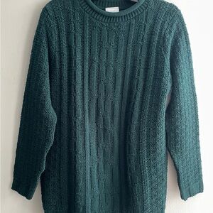 Bobbie Brooks Forest Green Roll-Neck Knit Sweater